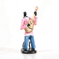 Musician Figurine Artistic Musician Statue with Artfully Shaped Sculpture for Jazz Fans, Living Room, Bookshelf