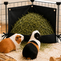 Waterproof Hay Feeder Bag Leakproof Hanging Hay Feeder Water Resistant Feeding Bag with Adjustable Strap Sturdy for Guinea Pigs