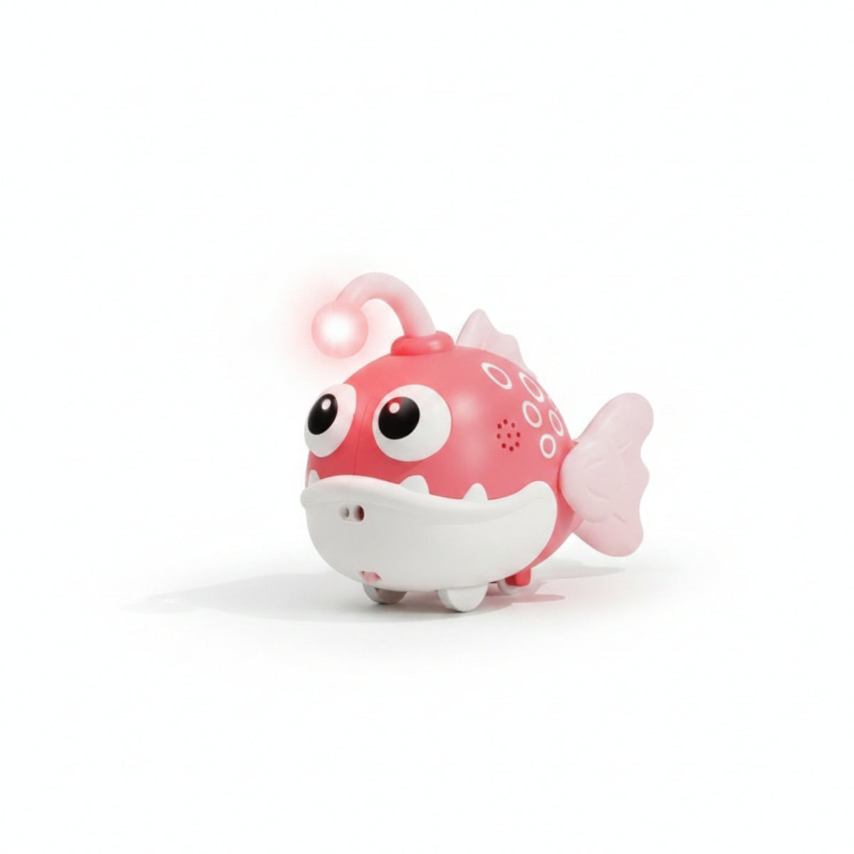 Sound Activated Electric Clownfish Toy Rounded Edges Light-up Clownfish Toy Plastic Finish Electronic Electric Aquatic Creature Auto Driving for Children