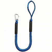 Shock-Absorbing Bungee Dock Line Guarding Sleeves Elastic Mooring Line Looped End Marine Gear for Docking, Anchor Point, Boating