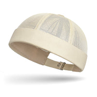 Mesh Brimless Cap Ventilated Brimless Cap Skullcap Breathable Lightweight for Streetwear, Outdoor Activities