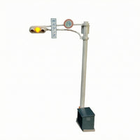 1:64 Traffic Light Model Printed Sign Details Resin Traffic Light Model Small Decoration Long-Lasting for Display Shelf