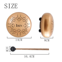 5.5-Inch Steel Tongue Drum with Bag for Beginners