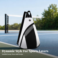 Adjustable Strap Triangle Sling Bag Front Zip Pocket Sling Backpack Textured Panel Chest Daypack Top Grab Loop for Outdoor, Sports