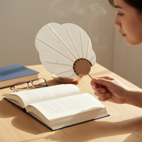 Miniature Hand-Painted Xuan Paper Fan Bookmark DIY Kit