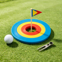 Putting Mark with Rings Accuracy Indoor Golf Practice Cup for Golfers, Beginners, Home, Office