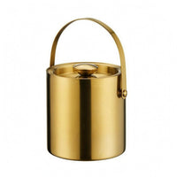 Double-Layer Ice Bucket Easy to Clean Stainless Steel Ice Bucket Large Capacity Drinkware for Home Bar, Party