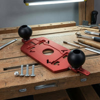 Router Base Plate with Handles Aluminum Alloy Router Base Plate with Handle Universal for Woodworkers, Hobbyist Crafters, Edge Shaping, Groove Cutting