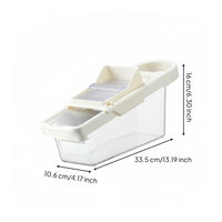 Stainless Steel Mandoline Cutter with Container Vegetable Grater Box Safety Potato Shredder Tool Rust-Proof