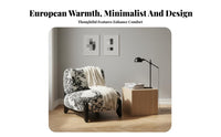 Signature and design Upholstered Single Sofa Modern Minimalist Lounge Chair snug Feel Home Seating sumptuous Upholstery for Design connoisseurs, Apartment Dwellers, Young Adults, Living Room, perusing corner, Bedroom