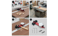 Table Saw Jig with Dial Indicator Table Saw Alignment Jig Extremely-High Precision for Woodworkers, Carpenters, Workshops