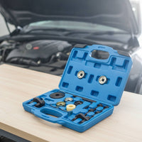 Engine Timing Tool Kit with Carry Case 19-Piece Engine Timing Tool Kit Compatible for Mechanics, Home Mechanics, Auto Repair, Workshops