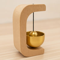 Wooden Door Chime Artisanal Door Chime Bell with Wooden Frame Decorative Door Chime Minimalist for Homeowners, Entryway