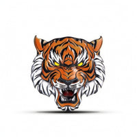 3D Tiger Head Emblem Self-Adhesive Tiger Head Badge Peel and Stick for Fuel Tank