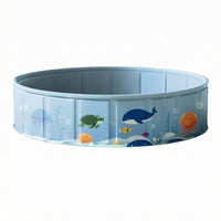 Structured Wall Round Foldable Swimming Pool Wide Top Rim Non-Inflatable Pool