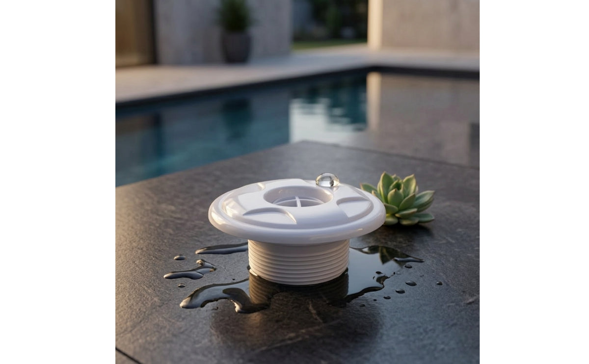 Corrosion-Resistant Pool Inlet Fitting with Grille Heavy-Duty Pool Return Jet Leak-Proof Part Watertight for Swimming Pools