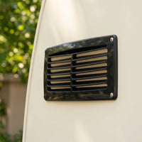 Rectangular Ventilation Louver Cover Slatted ABS Vent Cover with Screws Surface-Mount Slim for Yacht