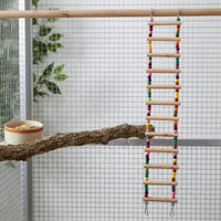 Colorful Bird Ladder Safe Hanging Bird Toy Interactive Climbing Ladder Bright for Pet Birds