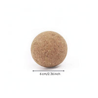 Cork Massage Ball Eco-Friendly Cork Recovery Ball Self-Massager Eco-Conscious Plasticcompletely Plastic-Free for Athletes