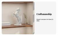 American Design Resin Horse Ornament Meaningful Gift Horse Statue Fine Workmanship for Business Owners, Living Room, Entryway, Bookshelf