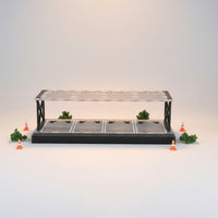1:64 Parking Lot Display Sturdy Double Layer Car Display Rack Dust-Resistant Miniature Car Garage Shelf for Desk