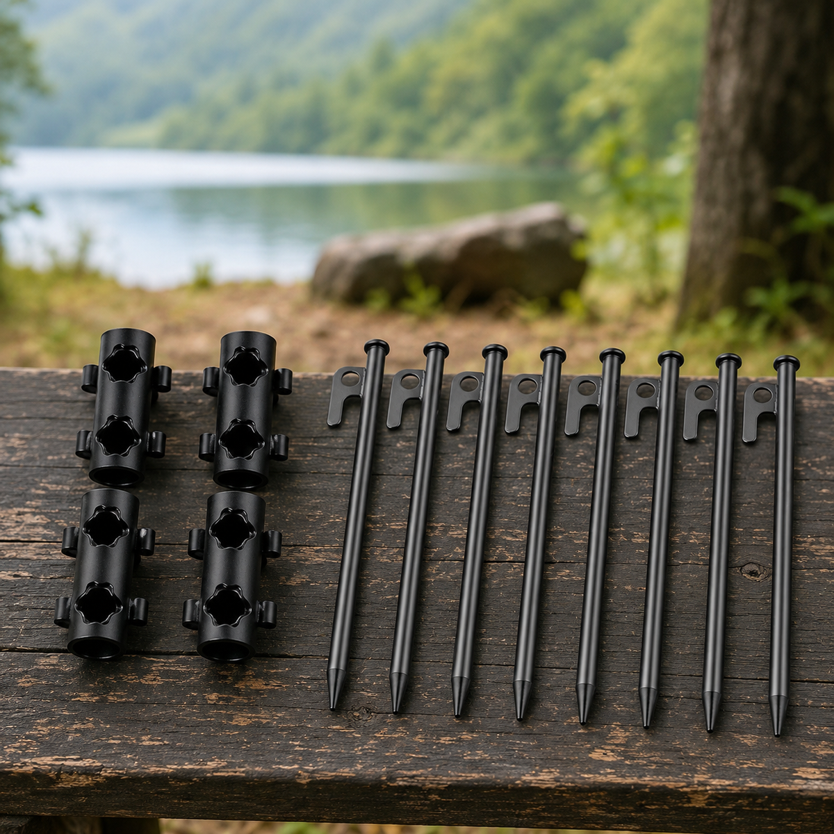 tent pole holders