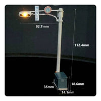 1:64 Traffic Light Model Printed Sign Details Resin Traffic Light Model Small Decoration Long-Lasting for Display Shelf
