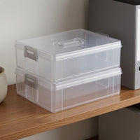 Transparent Bead Storage Box Latch Closures Bead Organizer Box Concealed Handle
