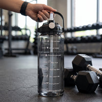 Large Capacity Sports Water Bottle with Straw for Gym and Outdoor Activities