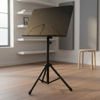 Folding Music Stand Foldable Design Adjustable Height Music Stand Large Panel Musical Instrument Accessory for Instrumentalists, Home Practice