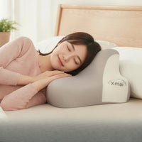 Contoured Ergonomic Prone Pillow Pressure-Relieving Prone Sleeping Pillow for Stomach Sleepers, Lounging, Reading, Dorm Rooms