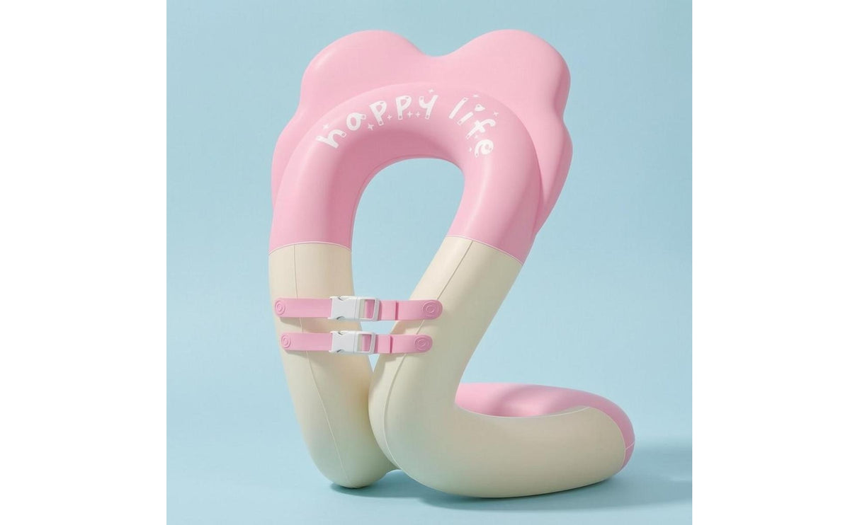 Safety Buckles Inflatable Child Buoyancy Aid Rounded Top PVC Swim Buoyancy Aid Glossy Glossy Water Gear for Children, Swimming
