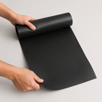 HDPE Geomembrane Pond Liner, Heavy Duty Black Matte Drainage Membrane, Flexible for DIY Pond Projects & Water Features