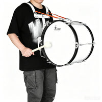 Comfortable 16 Inch Marching Bass Drum Adjustable Straps Marching Band Bass Drum Sturdy Easy to Carry for Students, School Procession, Outdoor Performance