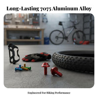 2 Pieces Anodized Finish Water Bottle Holder Screw CNC Machined Bike Water Bottle Holder Bolts Lightweight for Mountain Bikers