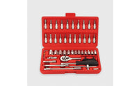 Ratchet Wrench Tool Kit Portable Socket Wrench Set with Case Compact Ratchet and Socket Set for Vehicle Owners, Garage, Home Repair