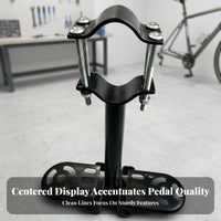 Side Platforms Cycle Crossbar Footrest Curved Clamp Crossbar Footrest Accessory Metal Frame Bike Foot Platform Bolt-Secured