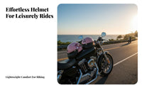 Retro 3C Certified Helmet Sun Protection Shielded Headwear for Men, Adults, Daily Commute, Commuting, Street Riding