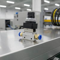 Aluminum Alloy Pneumatic Valve with Button Compact Push Button Valve Momentary 13mm Thread for Automation Projects