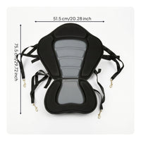 Supportive Kayak Seat Molded Kayak Seat with Back Support Universal Secure for Paddlers