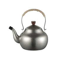 Teapot with Rope Wrapped Handle Food Grade Stainless Steel Teapot Large Capacity Cookware for Camping