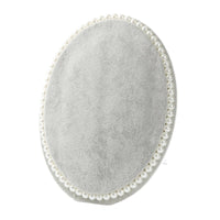 Velvet Jewelry Stand with Rear Support Oval Jewelry Display Board Tabletop Earring Display Board Beaded for Bedroom
