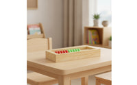 Wooden Abacus with Colored Beads Educational One Row Counting Frame Wooden Abacus Early Learning Math Toy Colorful for Children