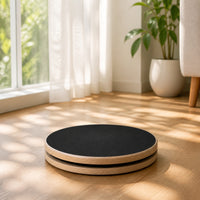Core Strengthening Balance Board Compact Wooden Balance Board Splinter without Splinters Fitness Equipment Dynamic for Athletes