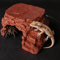 Rock Cave Heater Textured Heated Reptile Cave Looking Stone Hide Heater