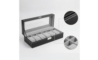 Watch Box Dustproof Watch Display Box Leatherette for Dresser, Collectors