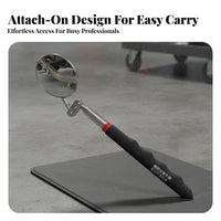 Telescopic Inspection Mirror Professional-Grade Grade Extendable Rotate Mirror Mechanic's Tool Non-Slip Grip for Car Repair