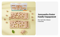 28 Pieces Logical Thinking Development Wooden Number Blocks Parent-Child Interaction Math Learning Blocks Develops Fine Movement Skills