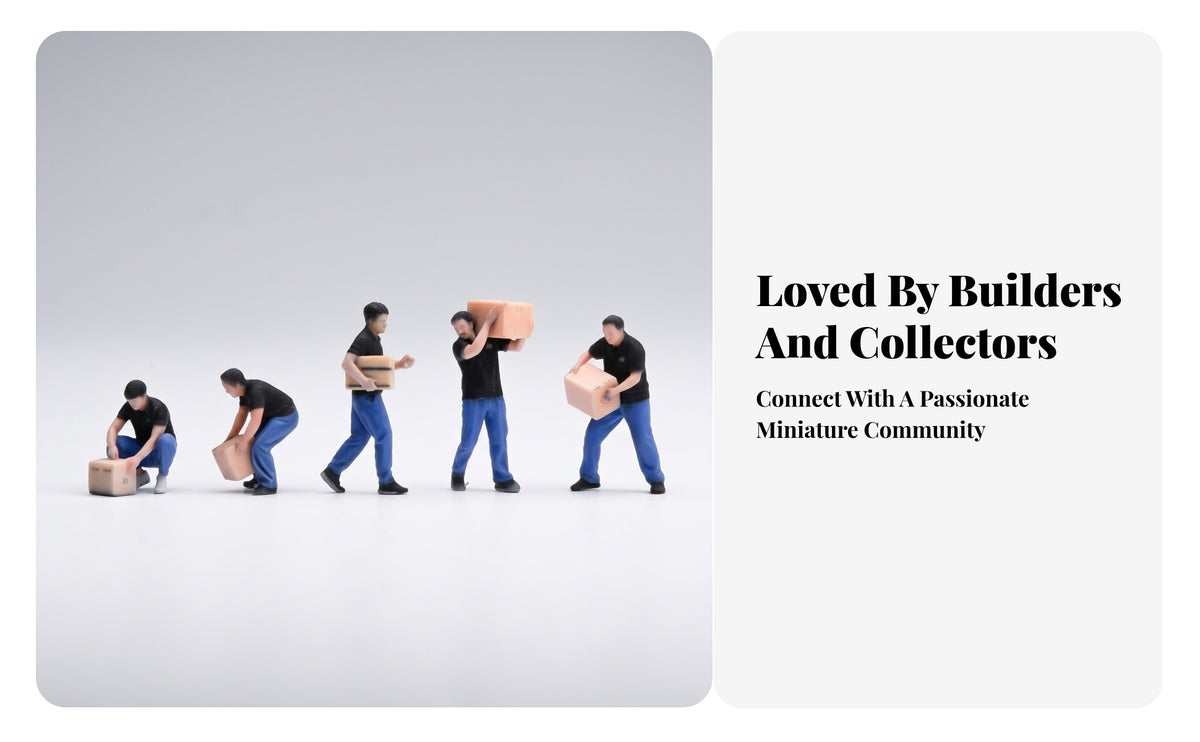 5 Pieces Diorama Accessory Delivery Worker Figures Mini Resin Figures Realistic Pose