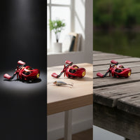 Low-Profile Baitcasting Reel Ultra-Light Low-Profile Casting Reel Baitcaster Metal Alloy Lightweight for Anglers